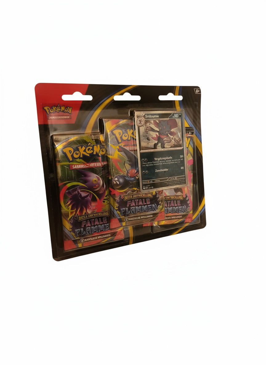 Pokémon Mega Entwicklung Fatale Flammen 3er Blister Sniebel / Sibunna