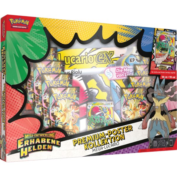 Pokémon TCG - Mega Lucario EX Poster Kollektion - Erhabene Helden